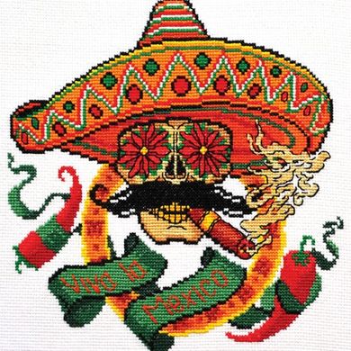 Viva la Mexico Набір для вишивання хрестиком Повітруля Р8-009 - Вишивка хрестиком і бісером - Овечка Рукодільниця