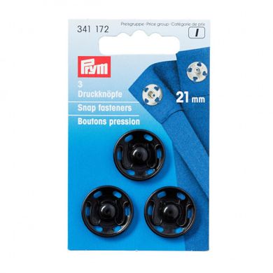 Пришивные кнопки (черного цвета) 21 мм Prym 341172 - Вышивка крестиком и бисером - Овца Рукодельница