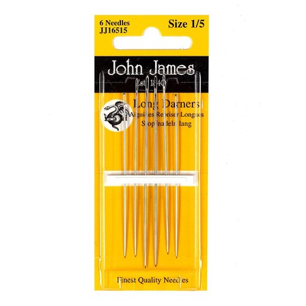 Long Darners №7 (6шт). Набор длинных штопальных игл. John James (Англия) (JJ16507) - Вышивка крестиком и бисером - Овца Рукодельница