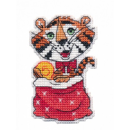 Денежный тигр. Магнит Набор для вышивки крестом Овен 1435 - Вышивка крестиком и бисером - Овца Рукодельница
