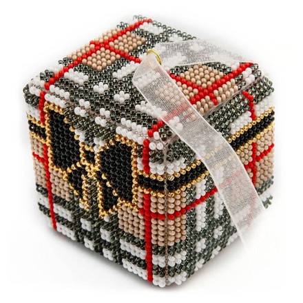 Набор для вышивания бисером объемной новогодней игрушки. Golden Key (Украина) (N-038) - Вышивка крестиком и бисером - Овца Рукодельница