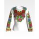 Набор для вышивки нитками Барвиста Вышиванка заготовки женской блузки – вышиванки Багатые цветые. Буковинская БЖ005хБннннi