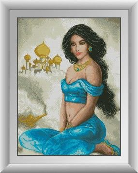 Набір для малювання каменями алмазний живопис Dream Art Жасмин (квадратні, повна) 30774D - Вишивка хрестиком і бісером - Овечка Рукодільниця