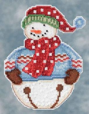 Jingle Snowbell/Сніговик. Набір для вишивання. Mill Hill (DM204101) - Вишивка хрестиком і бісером - Овечка Рукодільниця