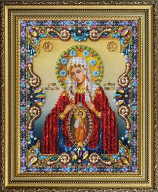 Икона Божией Матери "Помощница в родах". Набор для вышивания бисером. Картины бисером (P-401кб) - Вышивка крестиком и бисером - Овца Рукодельница