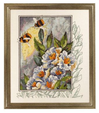 Бджілки у квітах. Набір для вишивання. Permin (70-4181) - Вишивка хрестиком і бісером - Овечка Рукодільниця