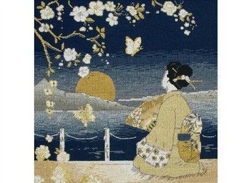 Набір для вишивання Anchor MAIA 01154 Kimono Sunset / Захід Кімоно - Вишивка хрестиком і бісером - Овечка Рукодільниця