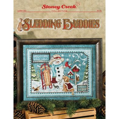 Sledding Buddies Схема для вышивания крестом Stoney Creek LFT562 - Вишивка хрестиком і бісером - Овечка Рукодільниця
