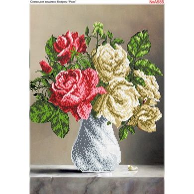 Троянда Схема для вишивки бісером Biser-Art A585ба - Вышивка крестиком и бисером - Овца Рукодельница