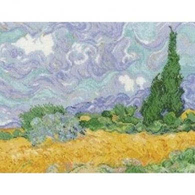 Ван Гог. Пшеничне поле з кипарисами Набір для вишивання хрестиком DMC BL1067/71 - Вышивка крестиком и бисером - Овца Рукодельница