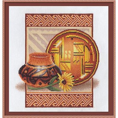 Глиняний посуд. Набір для вишивання. Панна Panna (Н-0839пн) - Вишивка хрестиком і бісером - Овечка Рукодільниця