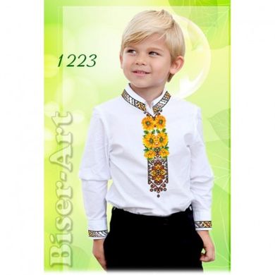 Рубашка для хлопчиків (габардин) Заготовка для вишивки бісером або нитками Biser-Art 1223ба-г - Вишивка хрестиком і бісером - Овечка Рукодільниця
