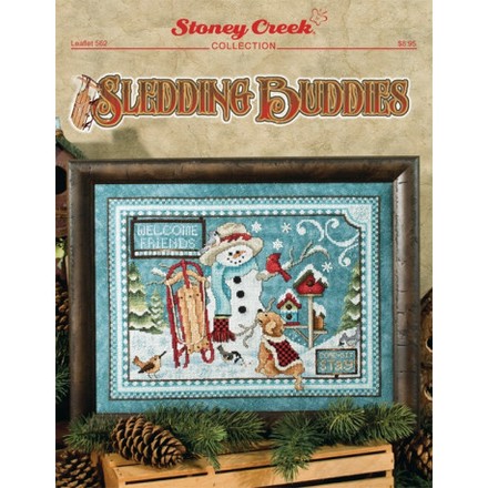 Sledding Buddies Схема для вышивания крестом Stoney Creek LFT562 - Вишивка хрестиком і бісером - Овечка Рукодільниця