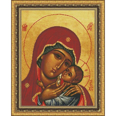 Набор для вышивки крестом Юнона 0203 Богородица Касперовская - Вышивка крестиком и бисером - Овца Рукодельница