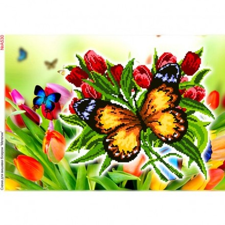 Метелики Схема для вишивки бісером Biser-Art A530ба - Вишивка хрестиком і бісером - Овечка Рукодільниця