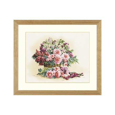 Набор для вышивания L34806 Bouquet of lilacs and peonies - Вишивка хрестиком і бісером - Овечка Рукодільниця