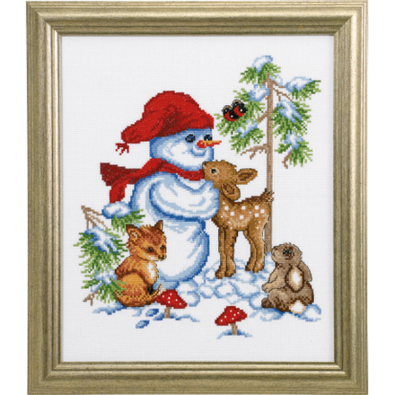 Набір для вишивання "Сніговик (Snowman)" PERMIN - Вышивка крестиком и бисером - Овца Рукодельница