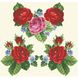 Набір для вишивання жіночої блузки нитками Королівські троянди, фіалки БЖ007кМннннi
