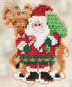 Santa and Rudolph/Санта та Рудольф. Набір для вишивання. Mill Hill (MH182305) - Вишивка хрестиком і бісером - Овечка Рукодільниця