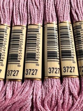 Муліне для вишивання AIRO №3727 колір Antique Mauve, Light/Світлий античний рожево-ліловий 8м