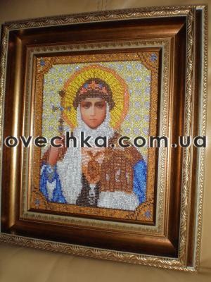 Икона "Св.Ольга" - Вышивка крестиком и бисером - Овца Рукодельница