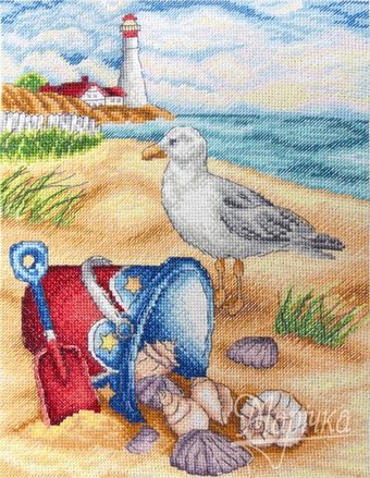 На пляжі. Набір для вишивання. Марічка (НКА-011) - Вишивка хрестиком і бісером - Овечка Рукодільниця