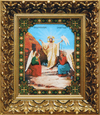 Воскресение Христово. Премиум коллекция икона. Чаривна мить (Б-1057) - Вышивка крестиком и бисером - Овца Рукодельница