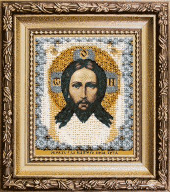 Образ Господа Нашего Иисуса Христа. Набор для изготовления иконы из бисера. Чаривна мить (Б-1170) - Вышивка крестиком и бисером - Овца Рукодельница