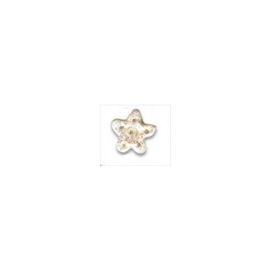 White Glitter Snowflake, Small Пуговица Stoney Creek SB080WGS - Вышивка крестиком и бисером - Овца Рукодельница