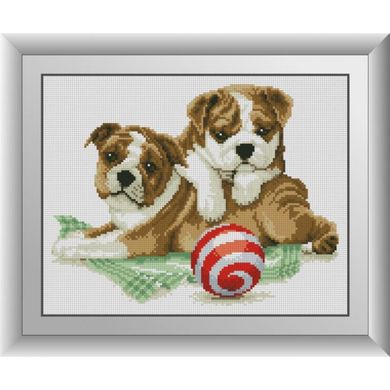 Два щенка. Dream Art (30630D) - Вышивка крестиком и бисером - Овца Рукодельница