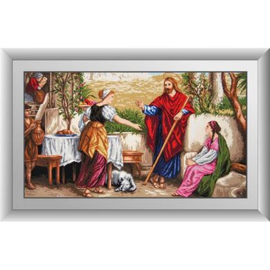 Иисус, Марфа и Мария. Dream Art (30481D) - Вышивка крестиком и бисером - Овца Рукодельница