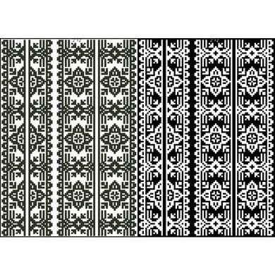Канва с нанесенным рисунком для вышивки бисером и нитками на водорастворимом клеевом флизелине ФЛ212гн2030