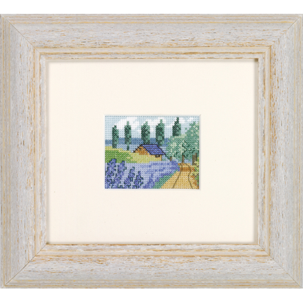 Набір для вишивання "Лавандове поле (Lavenderfield)" PERMIN - Вишивка хрестиком і бісером - Овечка Рукодільниця