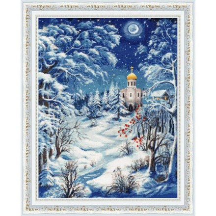 Волшебница зима. Набор для вышивания крестом. Золотое Руно (СО-014) - Вышивка крестиком и бисером - Овца Рукодельница