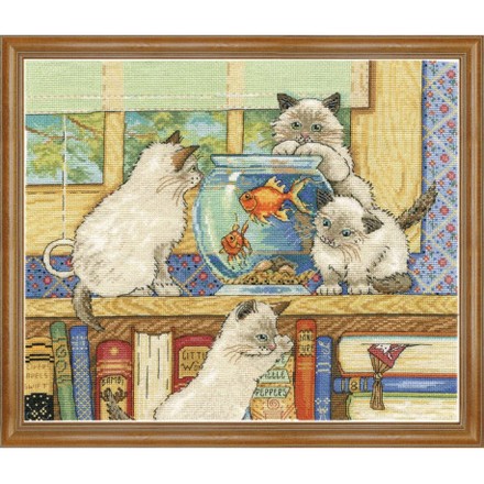 Набор для вышивания Design Works 2924 Goldfish Catst - Вышивка крестиком и бисером - Овца Рукодельница