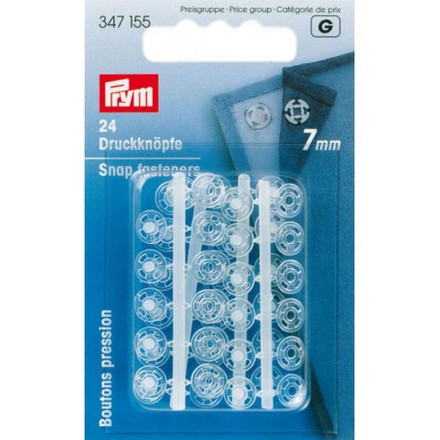 Пришивные пластмассовые кнопки (прозрачные) 7 мм Prym 347155 - Вышивка крестиком и бисером - Овца Рукодельница
