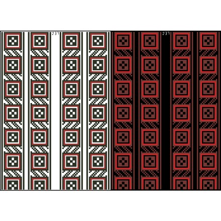 Канва с нанесенным рисунком для вышивки бисером и нитками на водорастворимом клеевом флизелине ФЛ237гн2030