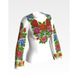 Набір для вишивання жіночої блузки нитками Багаті квіти. Буковинська БЖ005кБннннi