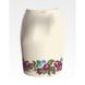 Заготовка женской юбки для вышивки бисером Барвиста Вышиванка Лиловые розы, фиалки СЖ010кМнннн
