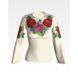 Набор для вышивки нитками Барвиста Вышиванка заготовки женской блузки – вышиванки Королевские розы, фиалки БЖ007шМннннi