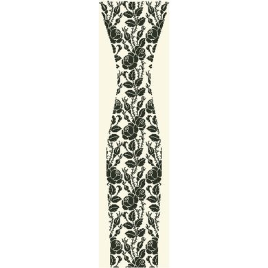 Набір для вишивки нитками Барвиста Вишиванка заготовки жіночої сукні – вишиванки Троянди. Орнамент ПЛ178кМннннi