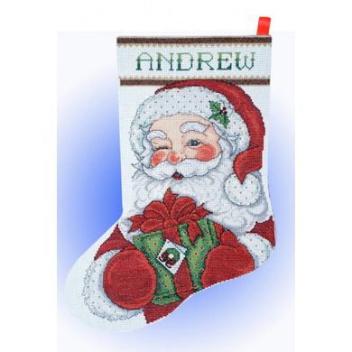 Набор для вышивания Design Works 5959 Winking Santa - Вышивка крестиком и бисером - Овца Рукодельница