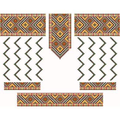 Набор для вышивки нитками Барвиста Вышиванка заготовки женского платья – вышиванки Писанка ПЛ080лБннннi