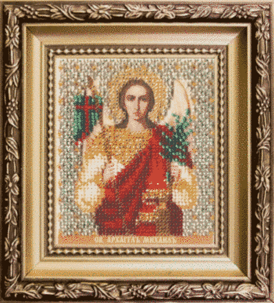 Икона святой архангел Михаил. Набор для вышивки бисером. Чаривна мить (Б-1148) - Вышивка крестиком и бисером - Овца Рукодельница