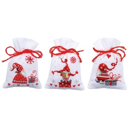 Різдвяні гноми (мішочки для саші) Набір для вишивання хрестиком Vervaco PN-0165994 - Вышивка крестиком и бисером - Овца Рукодельница