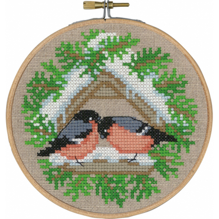 Набір для вишивання "Снігурі (Bullfinch)" PERMIN - Вишивка хрестиком і бісером - Овечка Рукодільниця