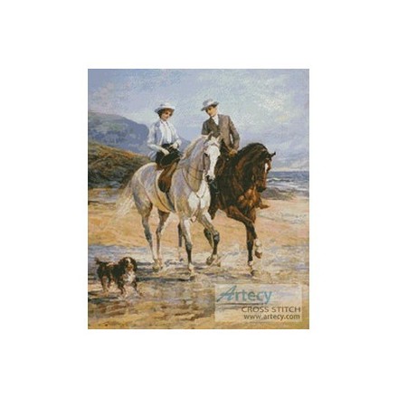 Набор для вышивания Kustom Krafts 20547 Waterfall Horses - Вишивка хрестиком і бісером - Овечка Рукодільниця
