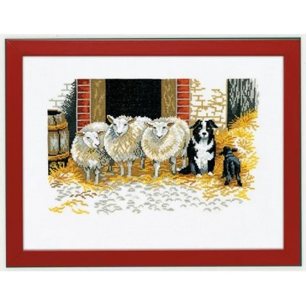 Овечки та собака Набір для вишивання хрестиком Eva Rosenstand 14-107 - Вышивка крестиком и бисером - Овца Рукодельница