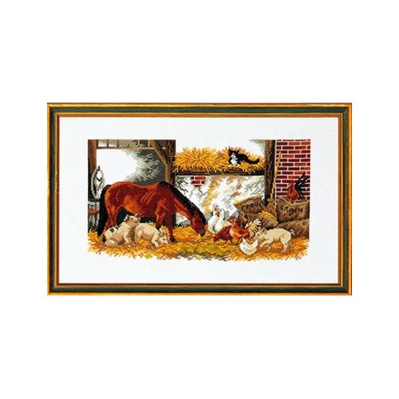 Конь, свиньи, домашняя птица Набор для вышивания крестом Eva Rosenstand 14-141 - Вышивка крестиком и бисером - Овца Рукодельница