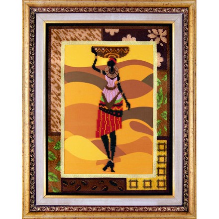 Африка Атлас з малюнком для часткової вишивки бісером Ангеліка A-553 - Вишивка хрестиком і бісером - Овечка Рукодільниця